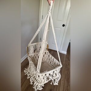 Boho Macramé Baby Chair Swing